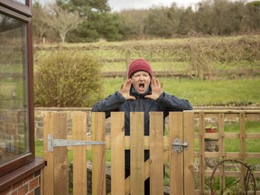 An elderly neighbour annoys others by trying to police the neighbourhood with her interpretation of the rules during the pandemic.