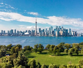 The Toronto skyline