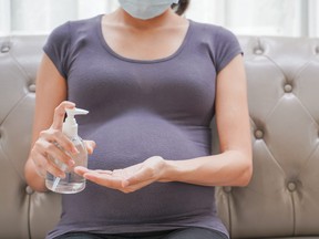 A pregnant woman worries about how to have a baby shower during the pandemic.
