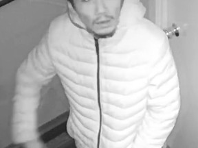 Image of suspect in knife-point robberies investigation in Toronto.