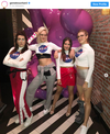 Genie Bouchard, far right, and pals post a throwback photo of themselves kitted out in NASA gear.