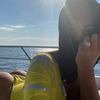 Georgina Rodriguez is enjoying the crystal blue Med with beau Christiano Ronaldo.