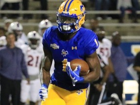 Receiver Kent Shelby, who played college football at McNeese State, signed a multiyear contract with the Argonauts in January 2020.