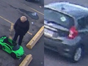 Toronto Police are looking for a woman they allege took a child's motorized racing car from a No Frills parking lot.