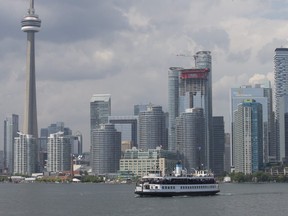 A Toronto Island ferry is seen in July, 2017.