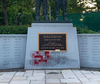 An image released of the vandalism of the Ontario Police Memorial.