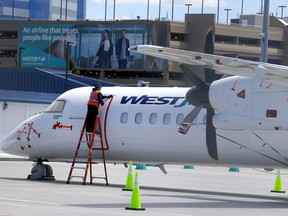 A WestJet plane.