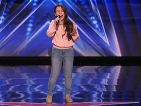 Roberta Battaglia is pictured during her performance on America's Got Talent.