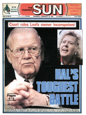Thursday, Feb. 15 1990 edition of the Toronto Sun