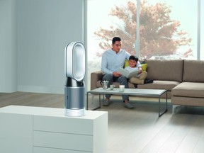 Reports on the monitoring and purifying of air can be sent to a Dyson app.