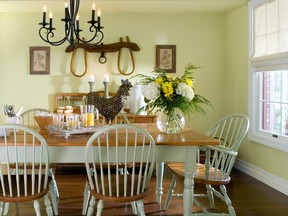 Nature tones - such as greens and browns – are a great way to elicit country chic.   SUPPLIED