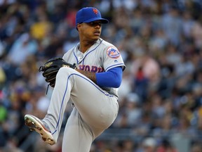 Marcus Stroman of the New York Mets pitches in the first inning against the Pittsburgh Pirates at PNC Park on August 3, 2019 in Pittsburgh, Pennsylvania.