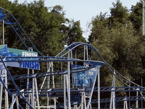 The Formula 1 roller-coaster at Parc Saint-Paul in France.