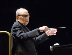 Ennio Morricone performs live on stage at the O2 Arena Feb. 16, 2016.