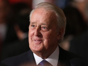 Former Prime Minister Brian Mulroney at an event in 2016.  FOR FILES Photo by Wayne Cuddington / Postmedia