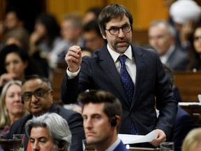 Canada's Minister of Canadian Heritage Steven Guilbeault speaks during Question Period in the House of Commons on Parliament Hill in Ottawa, Ontario, Canada February 3, 2020.