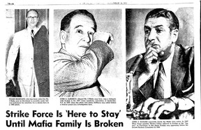 Cleveland Mob boss John Scalish, far right, closed the books for 20 years.