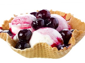 Cherry sauce.