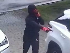 An image released by Durham Regional Police in the July 28, 2020 shooting in Pickering that sent a 37-year-old man to hospital with multiple, serious injuries.