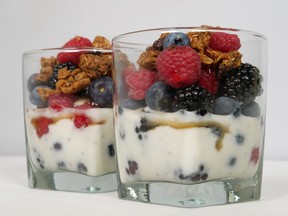 Yogurt parfaits make the perfect breakfast treat.