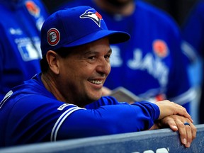 ST PETERSBURG, FLORIDA - MAY 27: Manager Charlie Montoyo #25 of the Toronto Blue Jays looks on during a game against the Tampa Bay Rays at Tropicana Field on May 27, 2019 in St Petersburg, Florida. (Photo by Mike Ehrmann/Getty Images)