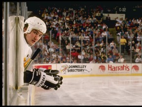 Mario Lemieux  returned  from cancer treatments to produce 56 points in just 20 games for the Pittsburgh Penguins.