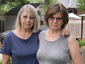Fran Perkins (left) and her sister, Patty.