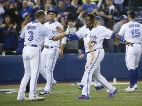 Some of the Blue Jays, like Vladimir Guerrero Jr. are back in town, but some stayed behind in Florida after a positive COVID-19 test.