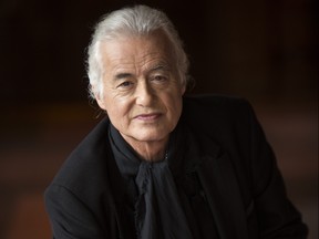 Jimmy Page legendary guitar player and member of Led Zeppelin talks about the bands newly mastered renditions of Zeppelins' first three albums in New York city on Wednesday, May 14, 2014.