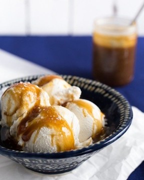 Salted caramel sauce.