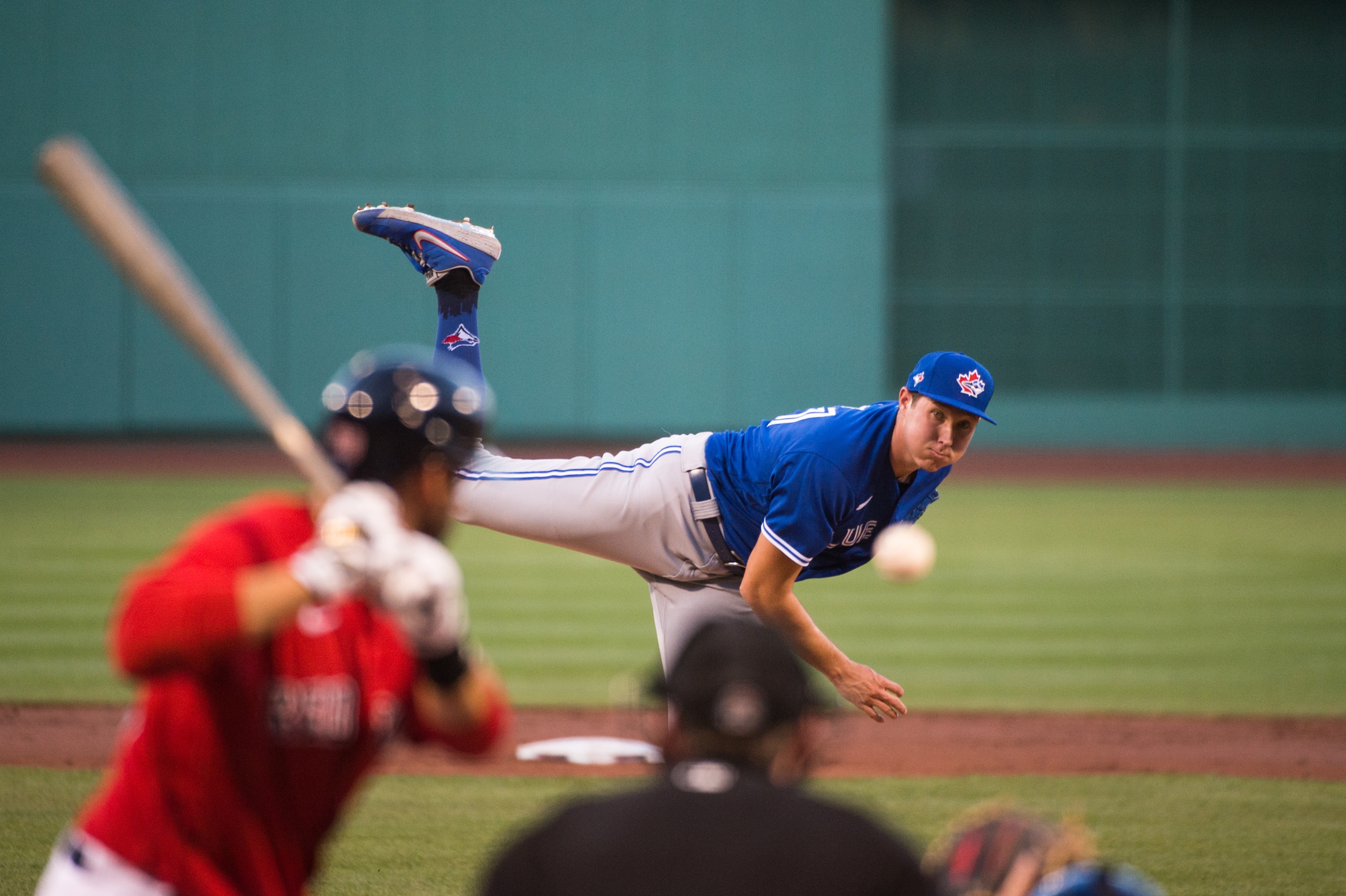 Nerves get to Pearson early but Blue Jays rookie shows flashes of