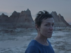 Frances McDormand in the film Nomadland.