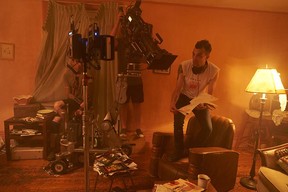 Jay Baruchel on the set of Random Acts of Violence.