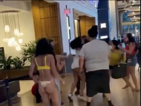 A number of people were arrested after a brawl involving bikini-clad patrons of a south-Florida casino.