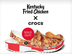 Yes, these KFC Crocs are an actual thing.