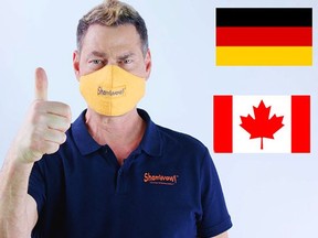 Vince Offer, the ShamWow Guy, is now selling masks made from the same material as the absorbent towel.