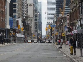 Lighter than usual traffic in what would be Toronto rush hour, as many Torontonians  heed recommendations to work from home during this Covid-19 state of emergency, on Wednesday, March 18, 2020.