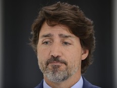 Prime Minister Justin Trudeau holds a press conference at Rideau Cottage in Ottawa on Monday, July 13, 2020.