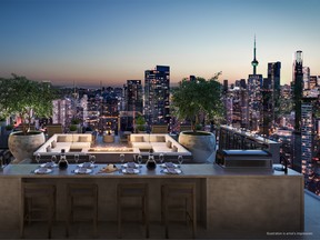 A key piece at 55C Bloor Yorkville is C-Lounge, which will be
one of the highest amenity spaces in Toronto, boasting a
sweeping 180-degree view of the skyline.