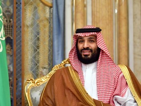 Saudi Arabia Crown Prince Mohammed bin Salman attends a meeting with U.S. Secretary of State Mike Pompeo in Jeddah, Saudi Arabia, September 18, 2019.