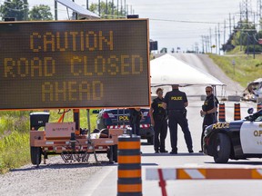 Indigenous protesters began dismantling barricades on Highway 6 in Caledonia on Thursday, Aug. 20, 2020.