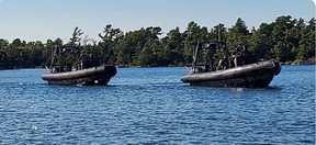 RCMP vehicles were spotted on Georgian Bay. Trudeau has gone to Ontario’s cottage country for a vacation.
