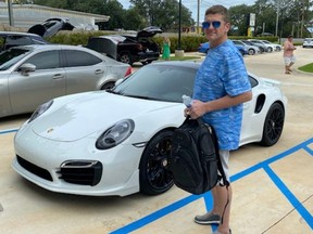 Casey William Kelley of Florida reportedly purchased a Porsche with a fake cheque he printed out.