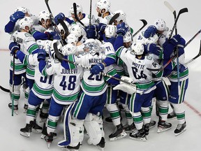 The Vancouver Canucks are off to the honest-to-goodness playoffs for the first time since their 2011 Stanley Cup run, and the pandemic-wearing city is waking up to the party.