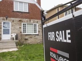 A file photo of a home for sale.
