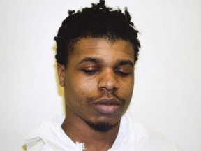 Jorrell Simpson-Rowe was convicted of second-degree murder, two counts of aggravated assault and five weapons charges in the Boxing Day 2005 slaying of Jane Creba. He's seen in a court handout photo copied by the photographer.