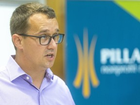 Monte McNaughton, Minister of Labour, Training and Skills Development in London, Ont.  on August 19, 2020.