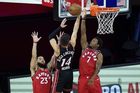 Fred VanVleet (left) and Kyle Lowry have been a dynamic duo for the Raptors. VanVleet has earned himself a huge payday with his play. GETTY IMAGES