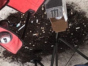 Landlord Dean Thornhill, who’s in a rent dispute with his tenant, complained the tenant made a mess of a courtyard provided to him.