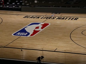 A general view of the court at The Field House at ESPN Wide World Of Sports Complex on August 26, 2020 in Lake Buena Vista, Florida.